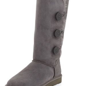 Tall Grey Bailey Button UGGS